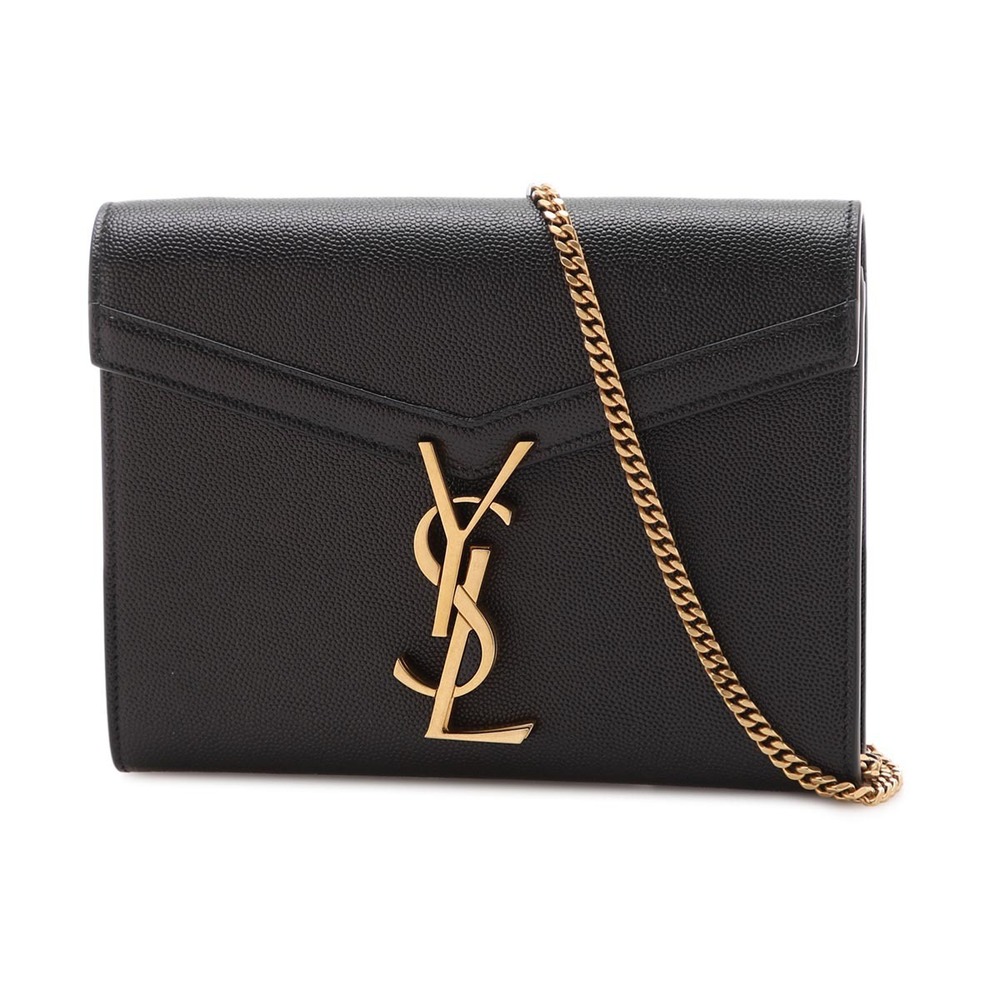 Saint Laurent Long Wallet Black Bowaw Cassandra